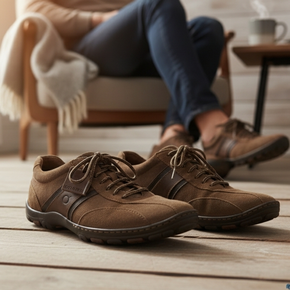 Børn Men's Born Brown Suede/Leather Sneakers